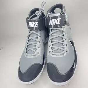 Nike | Shoes | Nike Mens Alpha Huarache Elite 3 Mid Grey  display picture 2